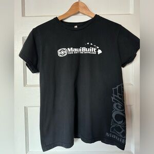 Black t-shirt from Maui Built purchased in Maui size Medium